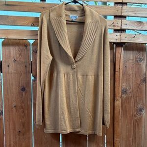 JM Collection Tan Knit Sweater